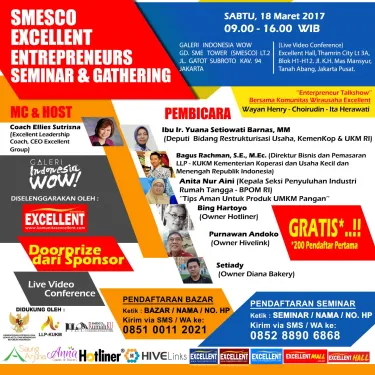 EXCELLENT SEMINAR & GATHERING DAN BAZAR